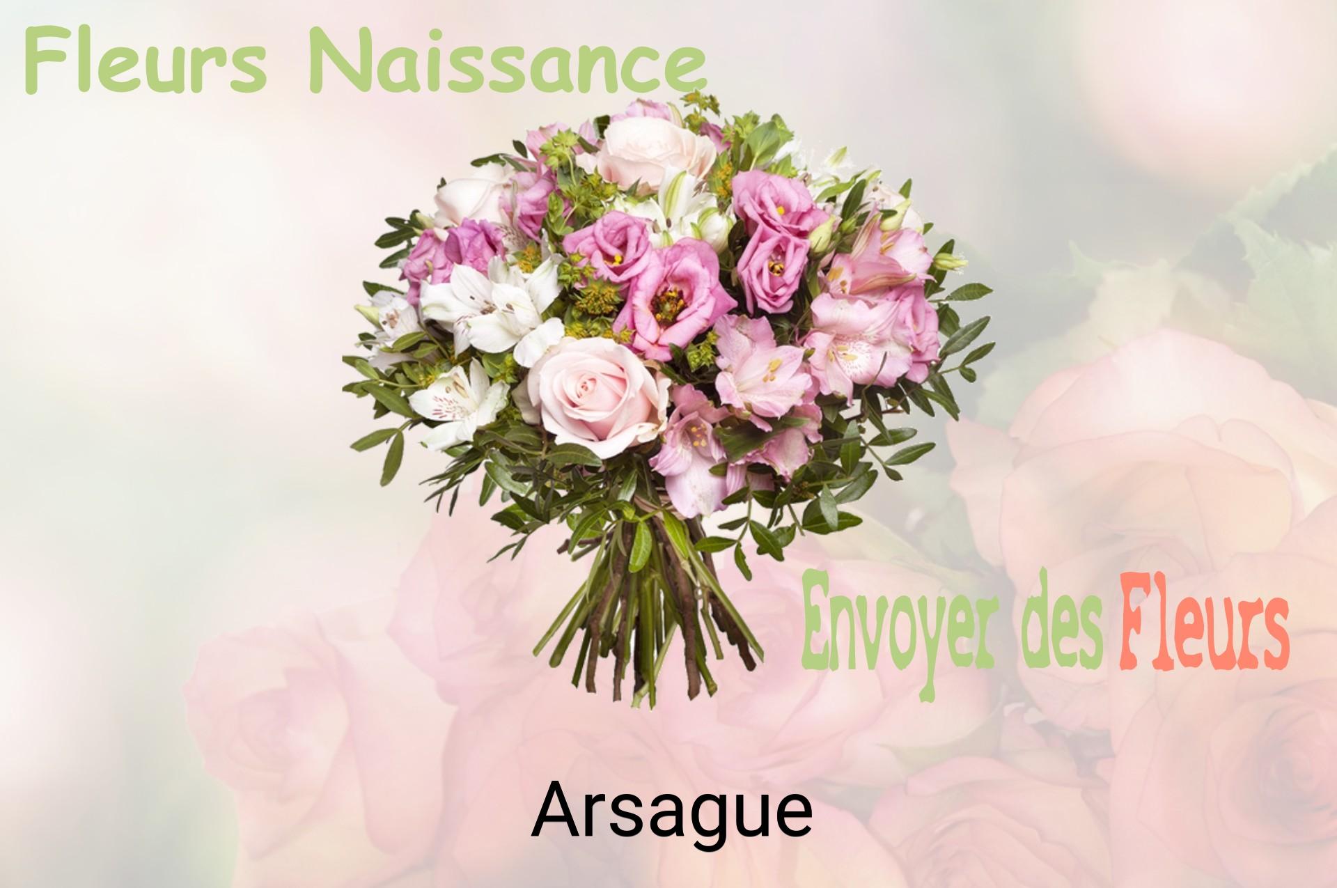 Bouquet de fleurs de naissance livré à Arsague